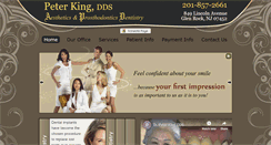 Desktop Screenshot of peterkingdds.com